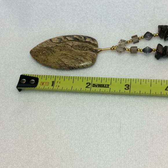 FINAL SALE PRICE Lia Rosa Designs Handmade Necklace in Brown & Gold - Picture 6 of 7